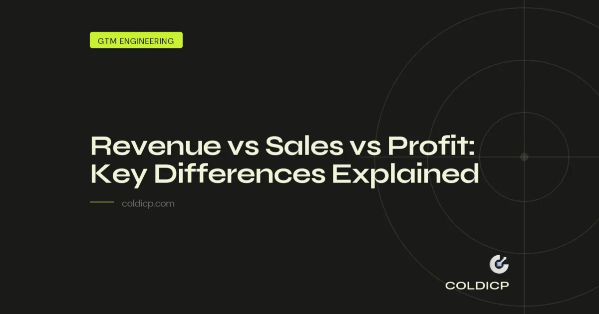 Revenue vs Sales vs Profit: Key Differences Explained — COLDICP