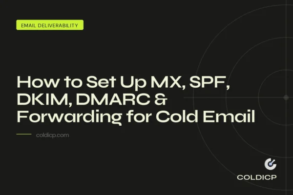How to Set Up MX, SPF, DKIM, DMARC & Forwarding for Cold Email