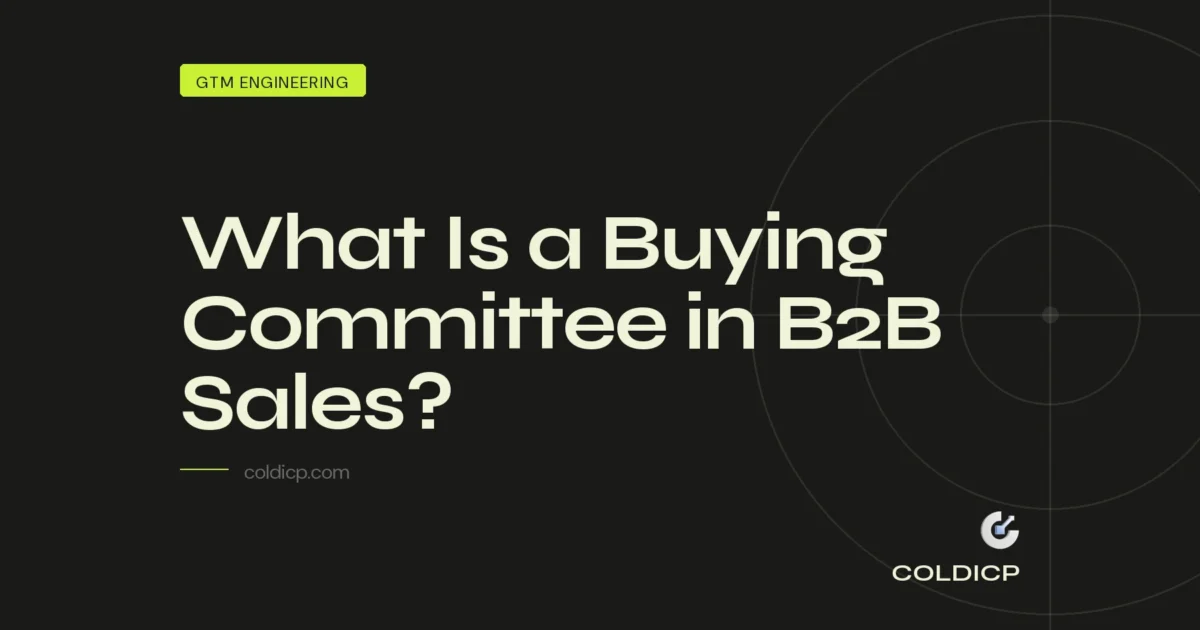 What Is a Buying Committee in B2B Sales? - COLDICP
