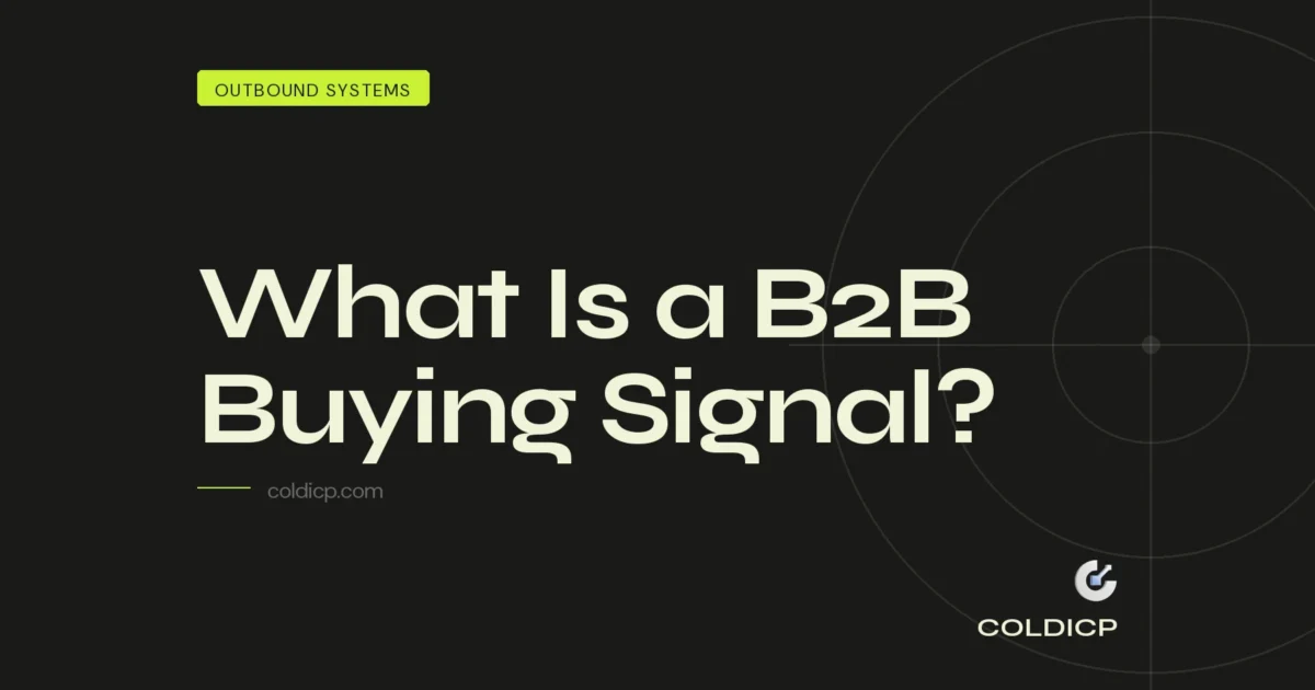 What Is a B2B Buying Signal? - COLDICP