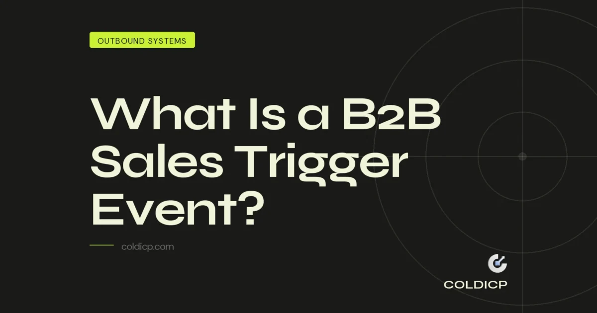 What Is a B2B Sales Trigger Event? - COLDICP