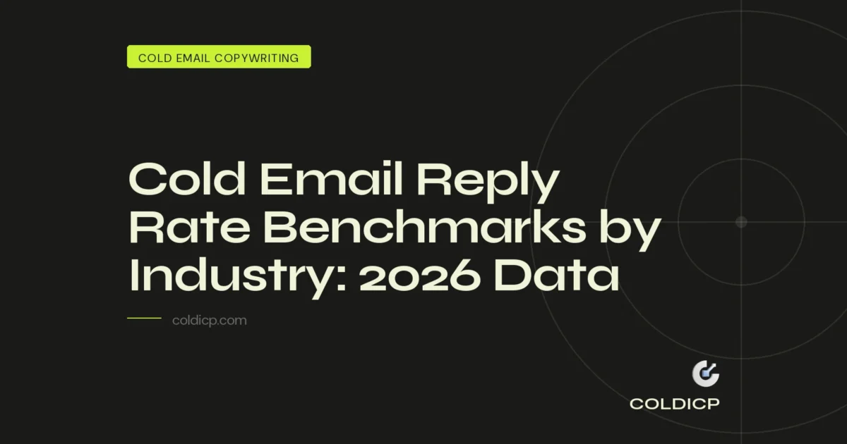 Cold Email Reply Rate Benchmarks by Industry: 2026 Data — COLDICP