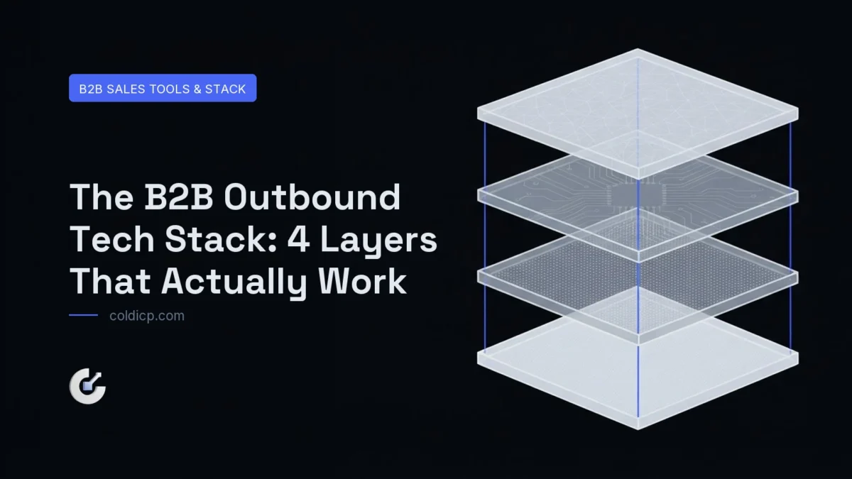 The B2B Outbound Tech Stack: 4 Layers That Actually Work — COLDICP